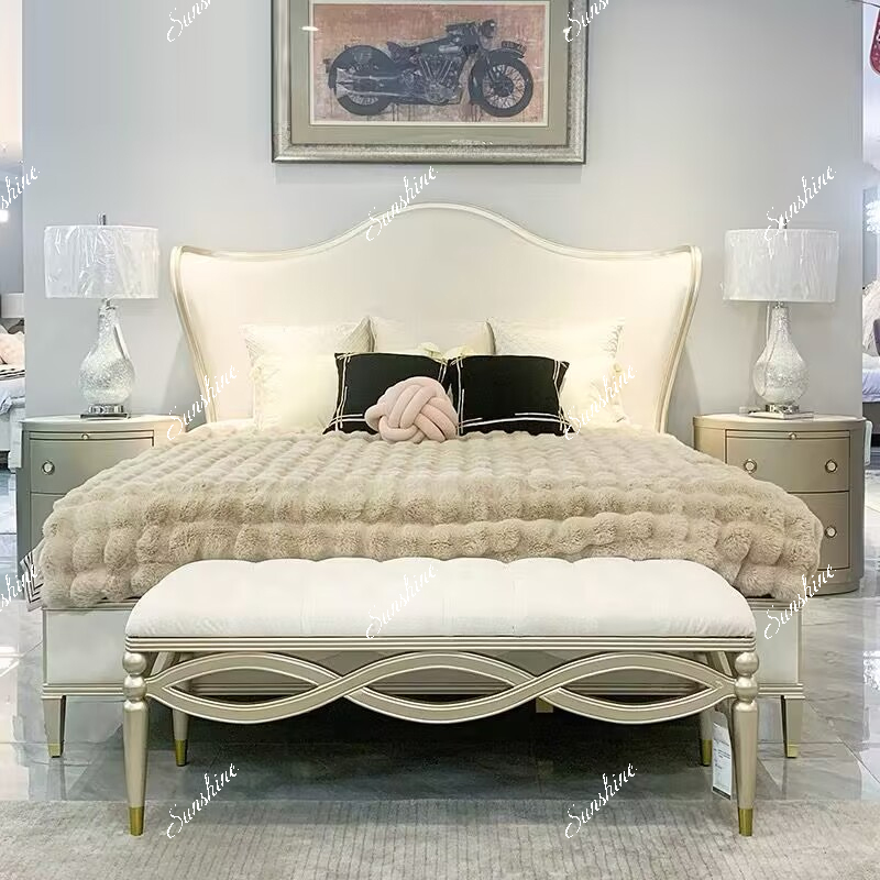 Luxury Bags Entry - Amerikaanse lichte luxe slaapkamer massief houten