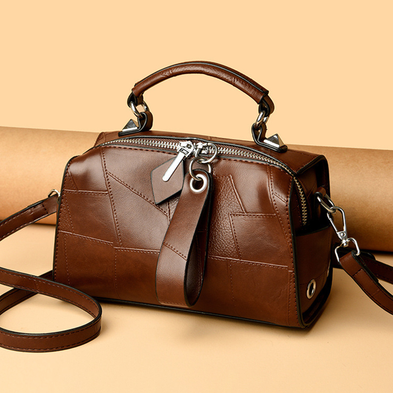 Luxury Bags Entry - Echt leren damesrugzak, eenvoudige leren tas,