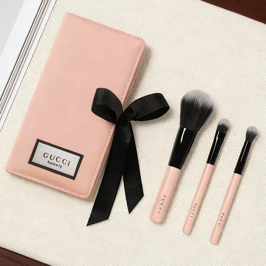Luxury Bags Gucci - GUCCI tas Make-up kwastenset Roze blushkwast