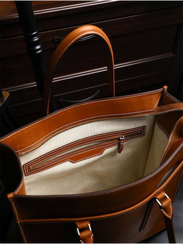 Luxury Bags Of 2026 - Bruine grote capaciteit tote bag dames
