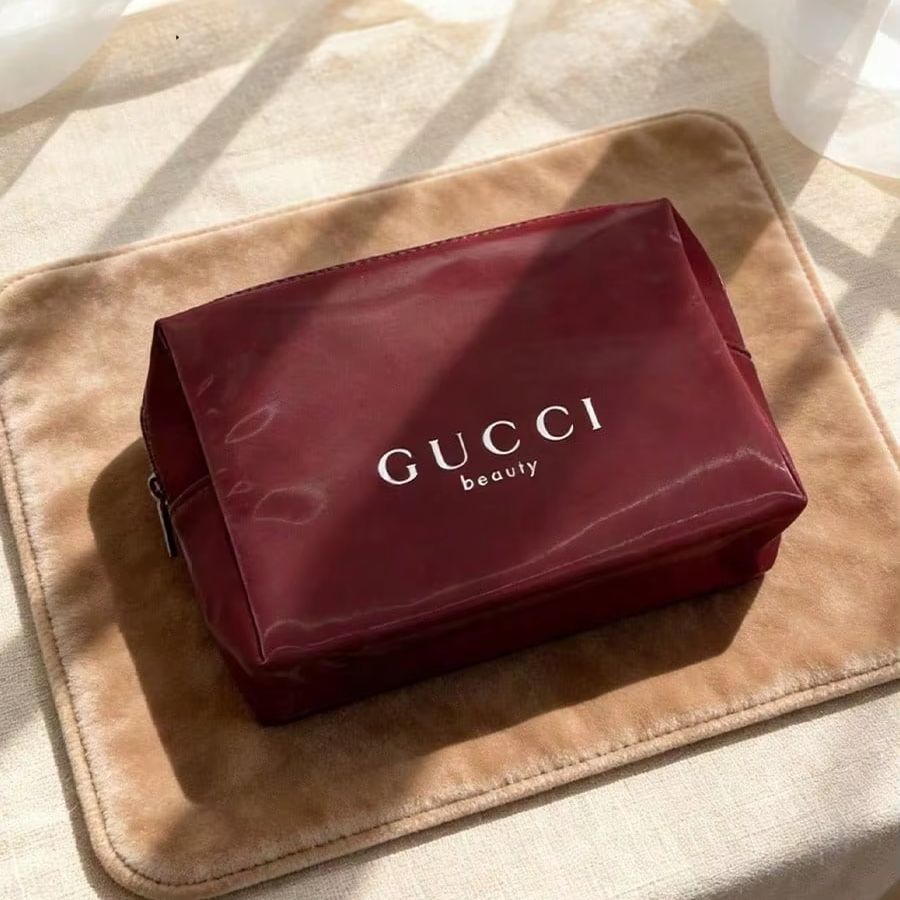 Luxury Bags Gucci - Gucci's tas, duurzame rode canvas make-uptas