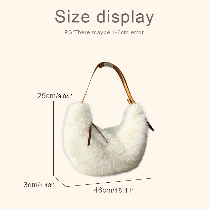 Mode namaakbont halve maan tas - Luxury Bags Of 2026 recensie en prijs