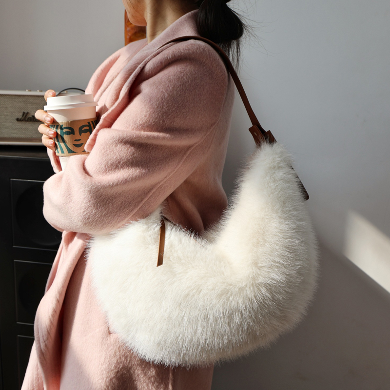 Mode namaakbont halve maan tas - Luxury Bags Of 2026 recensie en prijs