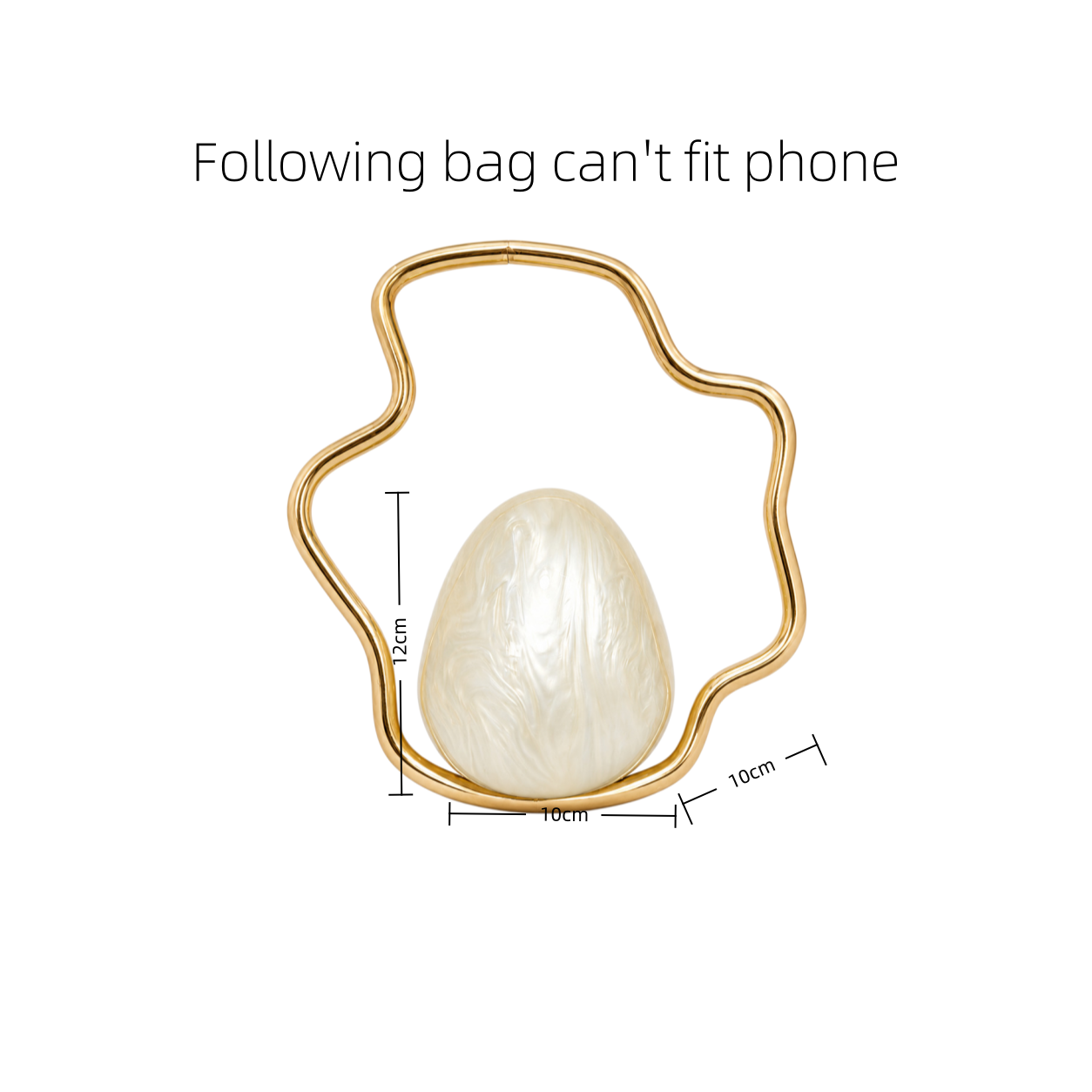 Dames mini acryl eiervormige t - Luxury Bags On Sale recensie en prijs