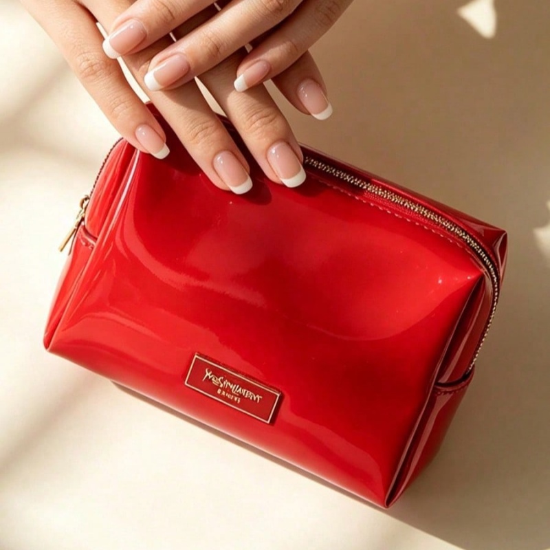YSL BEAUTE Rode Kunstleren Mak - Women Luxury Bags Ysl recensie en prijs