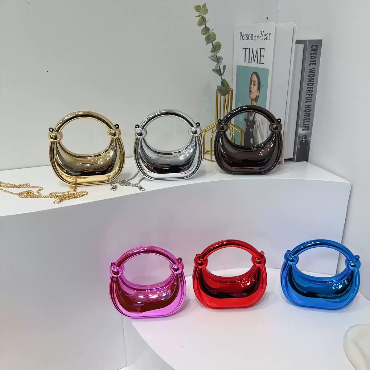 Mini gouden avondtasje portemo - Luxury Bags On Sale recensie en prijs