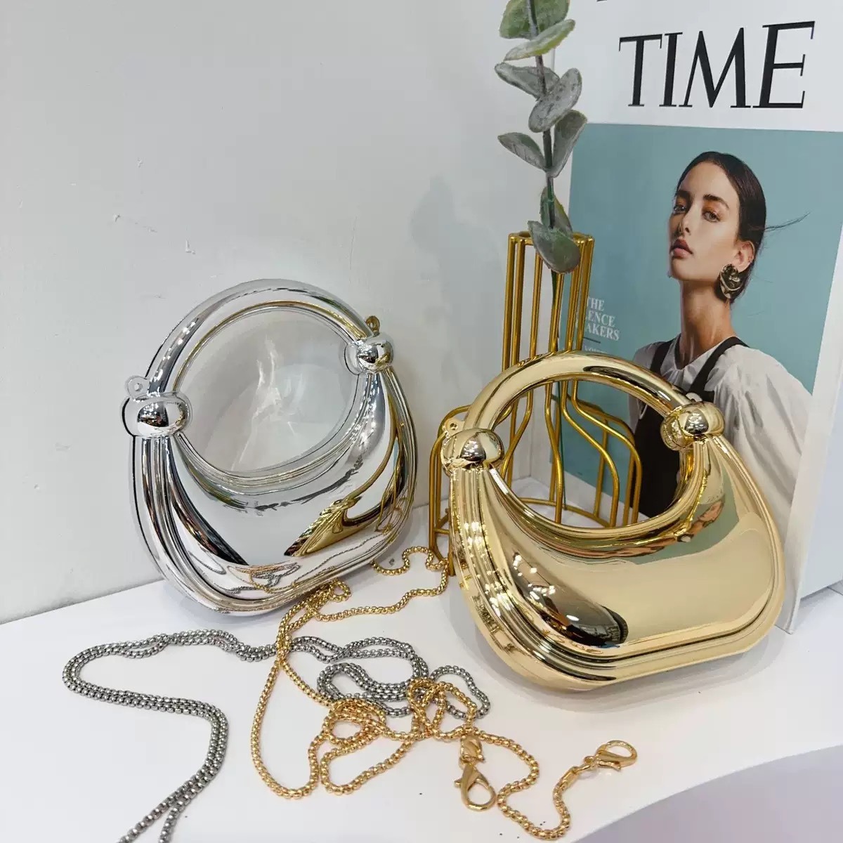 Mini gouden avondtasje portemo - Luxury Bags On Sale recensie en prijs
